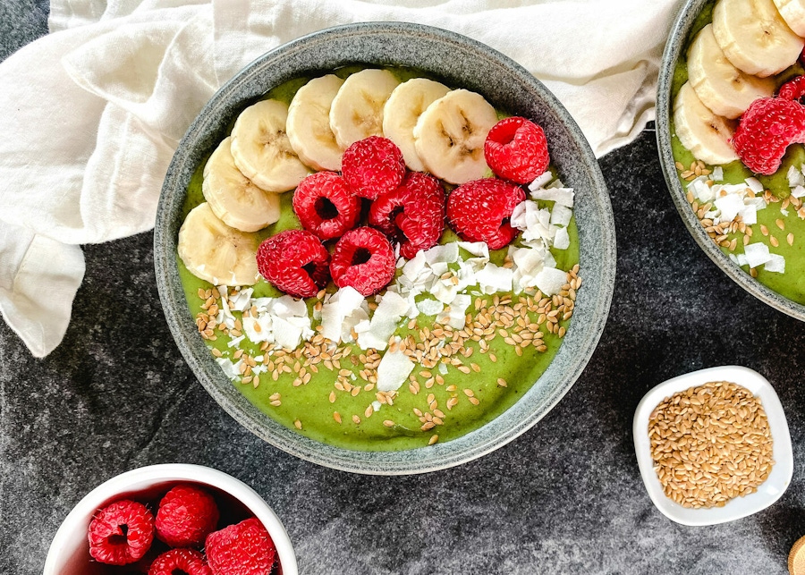 Paleo + Vegan Green Smoothie Breakfast Bowl