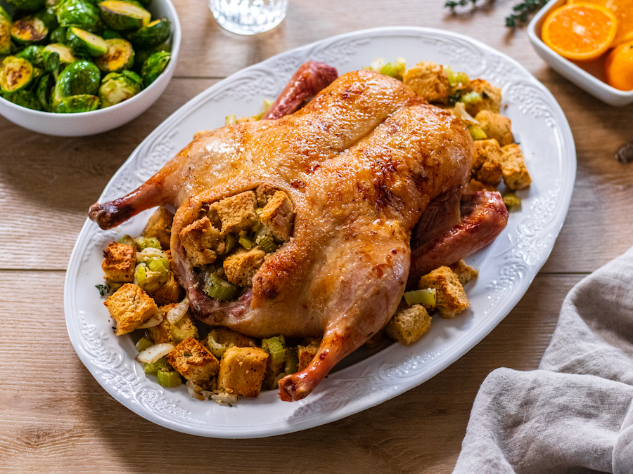 duck and stuffing