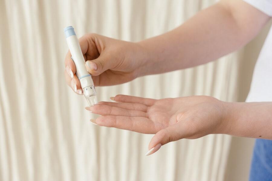 Checking blood sugar