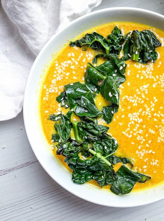 Glow soup half bowl finished